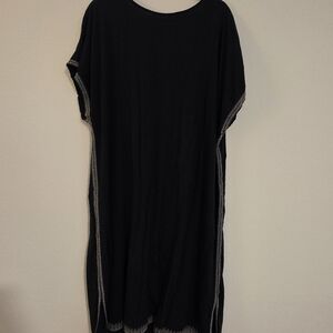 J. Jill Pure Jill Relaxed Embroidered T-shirt Dress In True Navy Multi